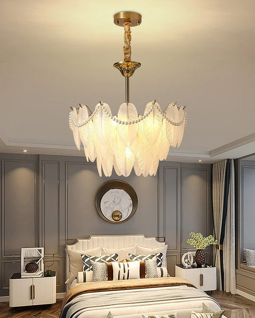 Gold Ribbon Modern Chandelier