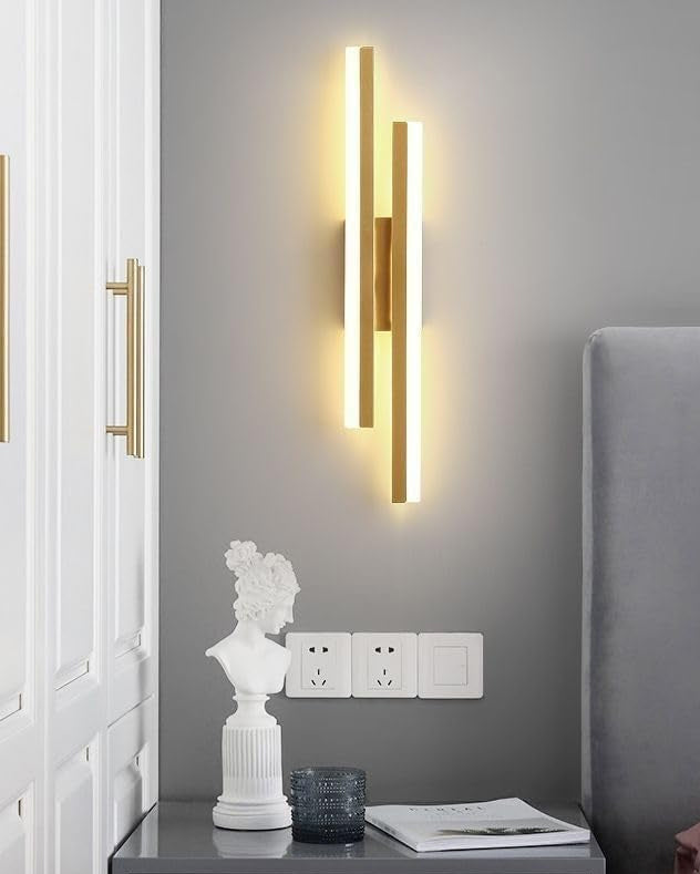 Modern Parallel Wall Lighting - Golden