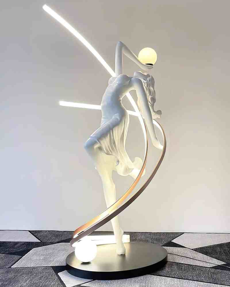 Goddess Statue Floor Lamp