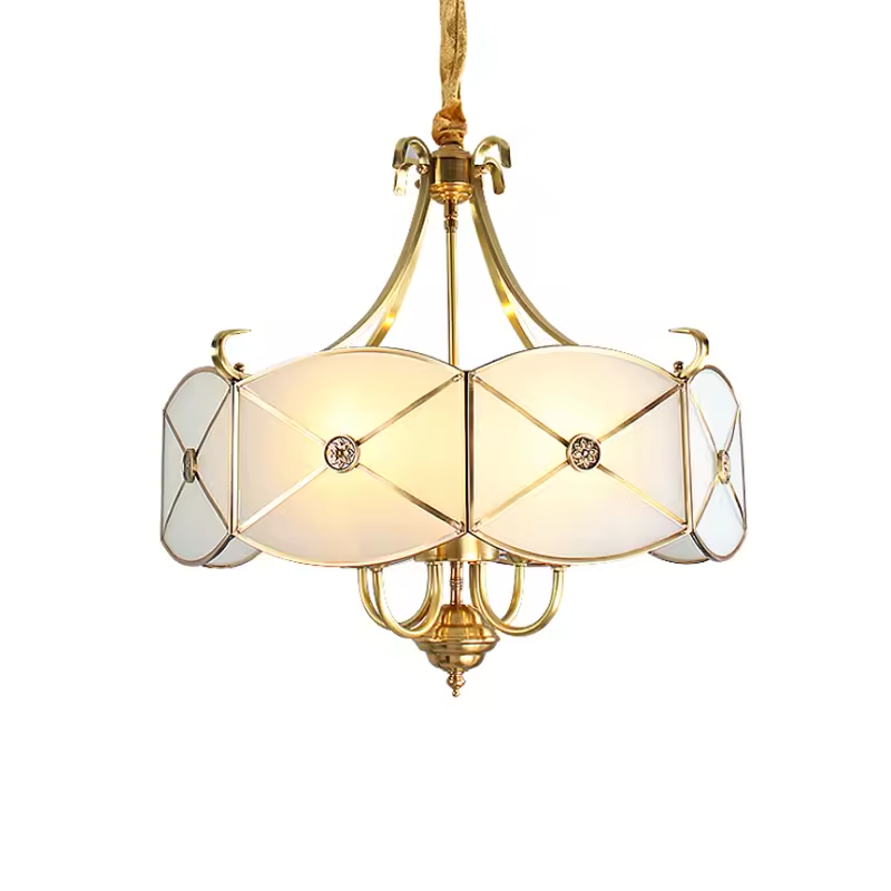 Luxury Pure Copper Chain Dining Room Pendant Light