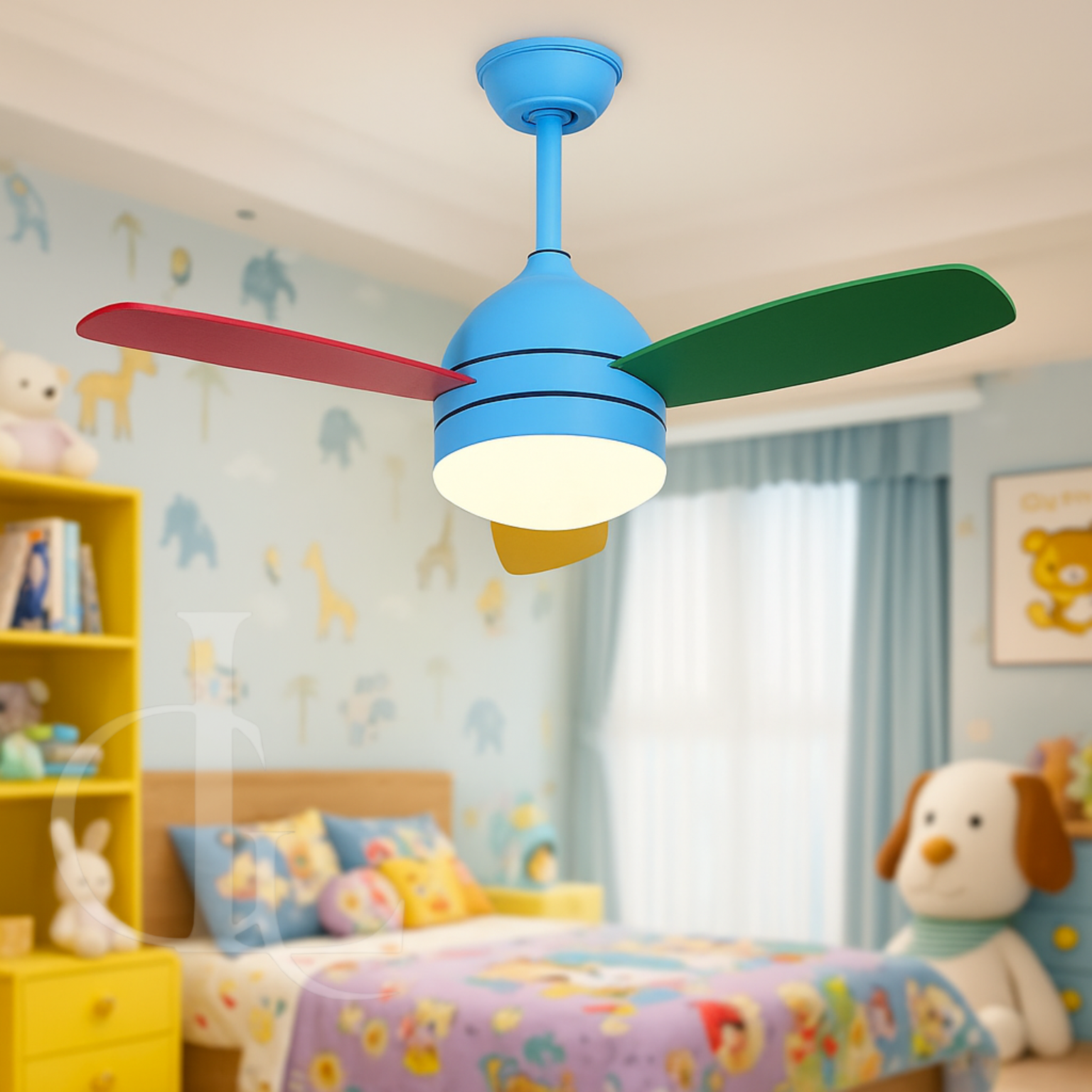 Triton’s Twirl (Blue Kids 36 inch) Ceiling Fan