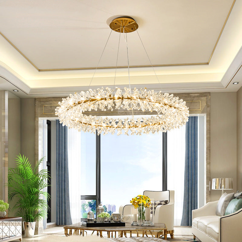 Crown In Hall (Gold) Crystal Chandelier