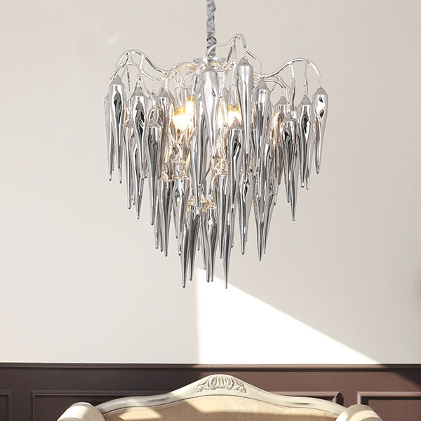 Snowflake Glacial Smoky Chandelier