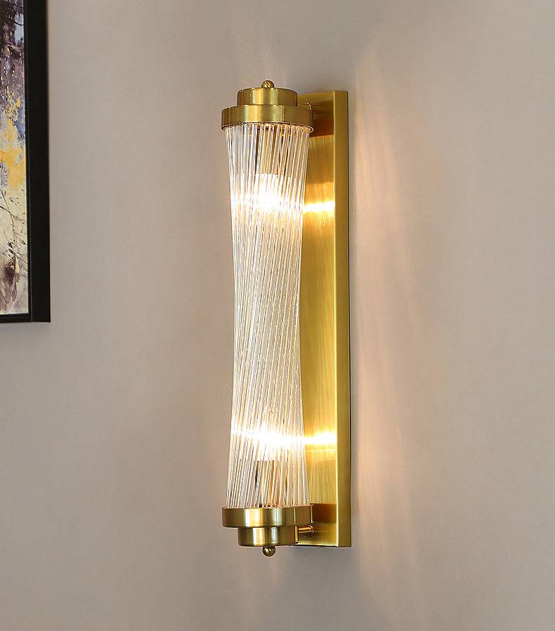 Twisted Gleam: Gold Metal Wall Dream Wall Light For Drawing Room