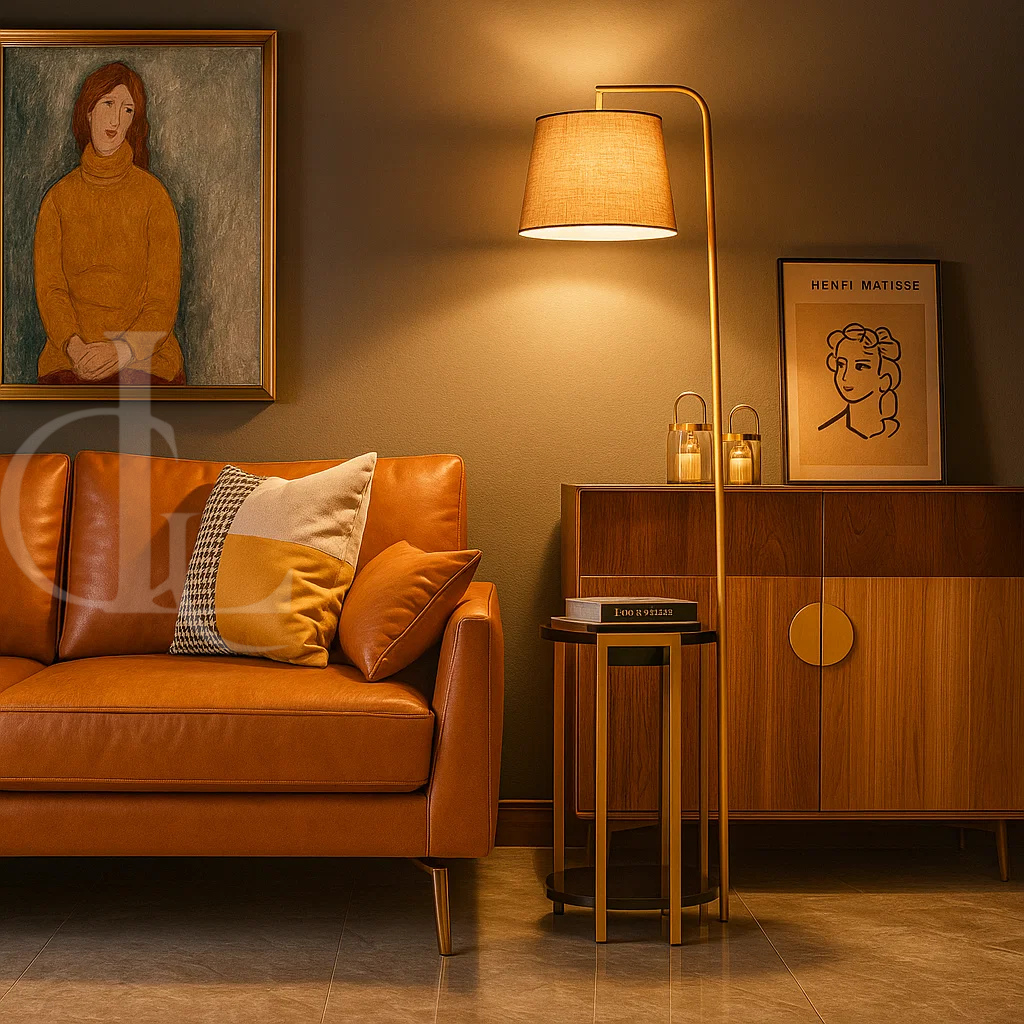 Modern Luxury LED Light Source Floor Lamp