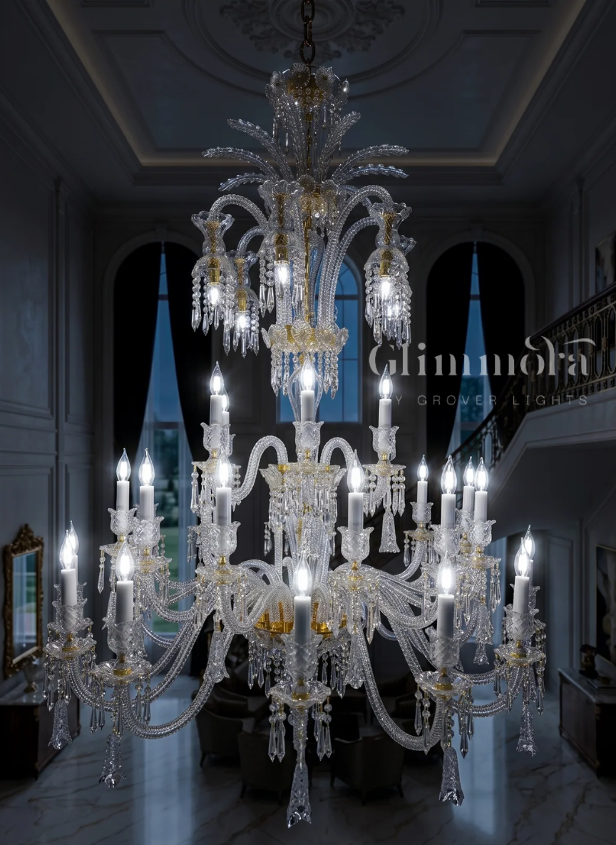 Crown of Stars (Crystal,Gold) Chandelier