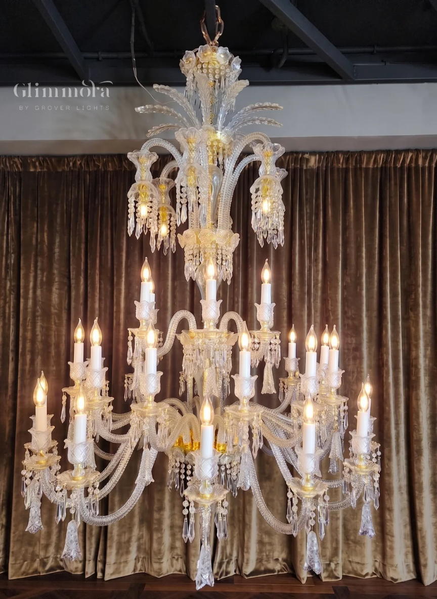 Crown of Stars (Crystal,Gold) Chandelier