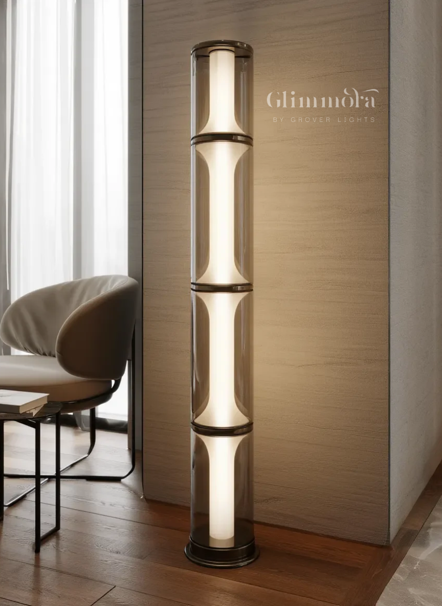 Stillness That Stands (Smoke) Floor Lamp