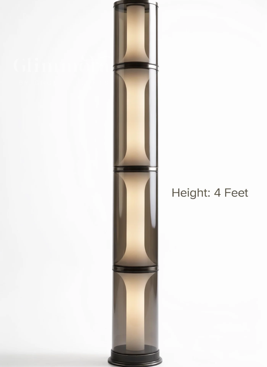 Stillness That Stands (Smoke) Floor Lamp