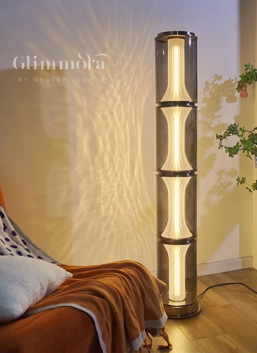Stillness That Stands (Smoke) Floor Lamp