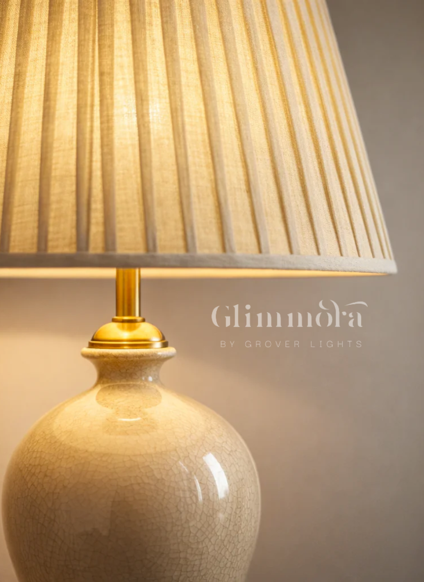 Pleat & Pebble (Ceramic) Table Lamp