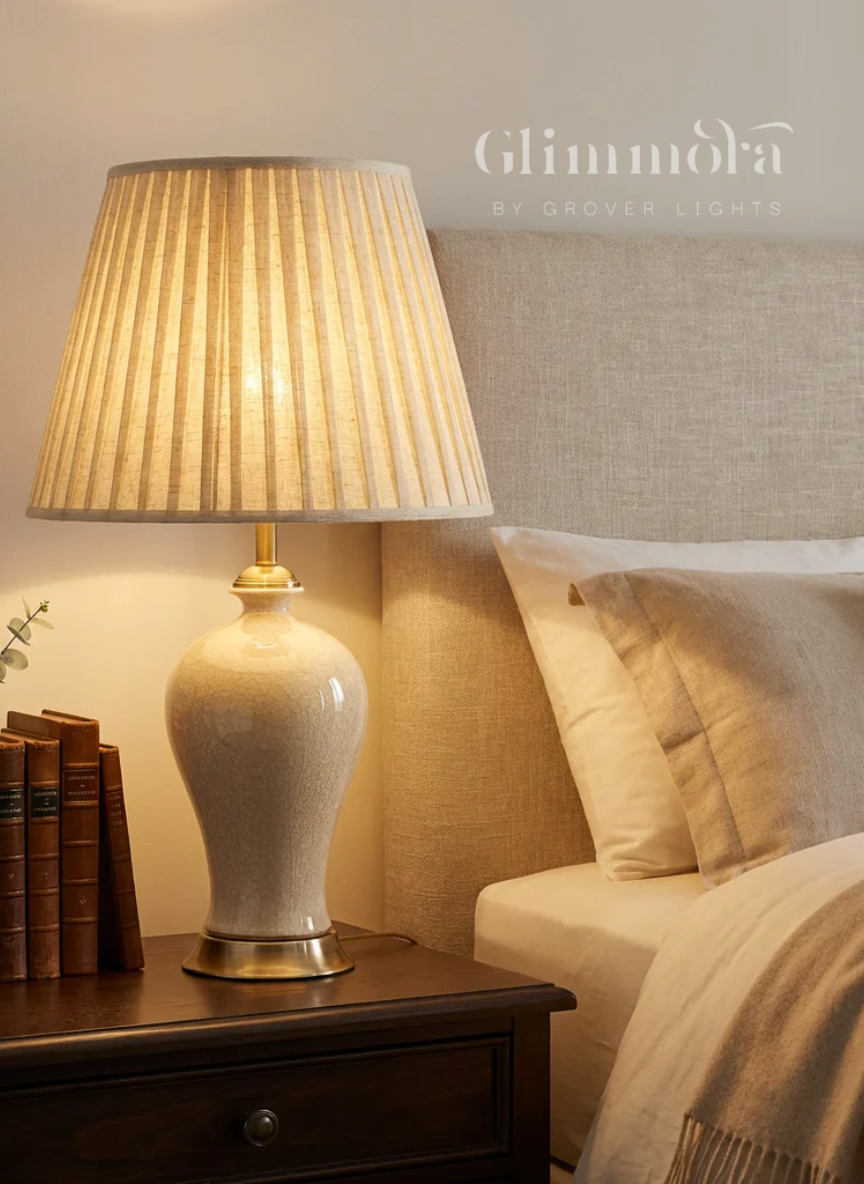 Pleat & Pebble (Ceramic) Table Lamp
