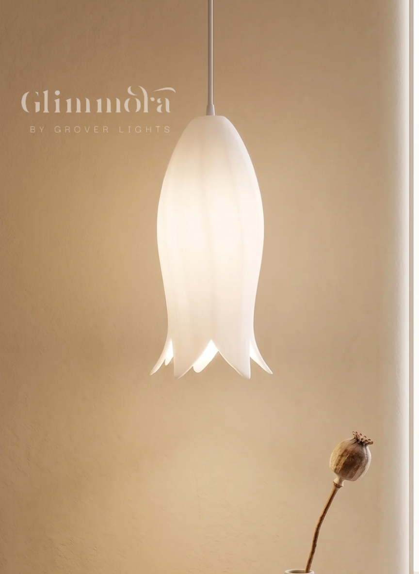 Petal Drop (Ceramic) Hanging Light
