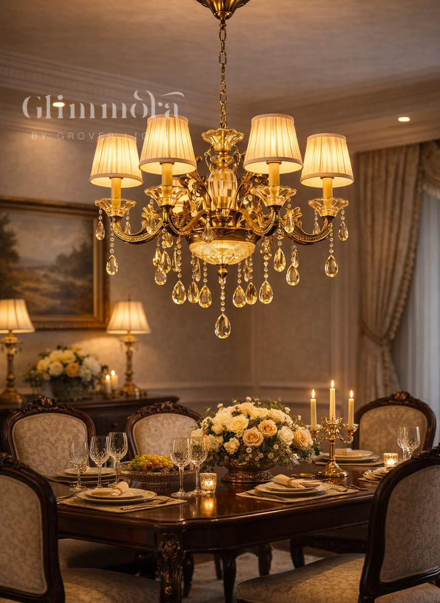 Beneath the Golden Sky Chandelier