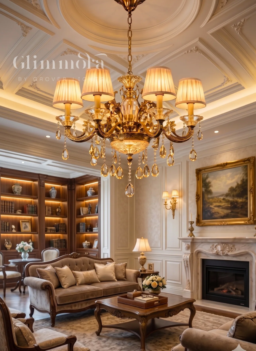 Beneath the Golden Sky Chandelier