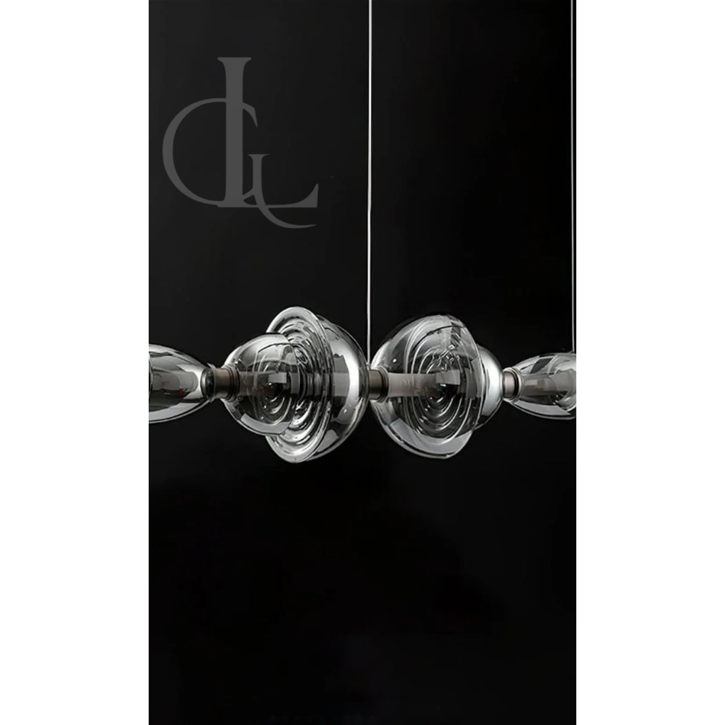 Separating Shadows (Smokey, 1100mm, Black) Chandelier