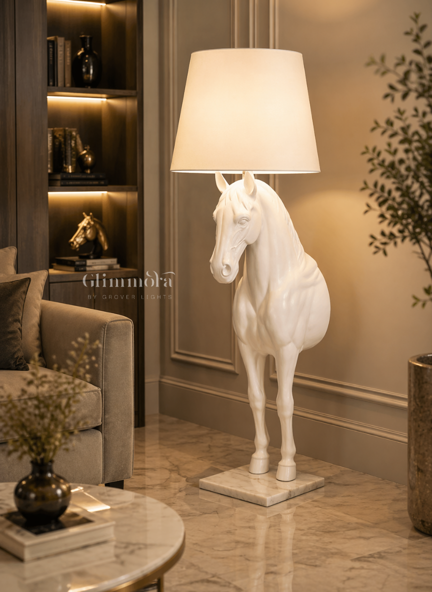 Equus (White) Sculptural Floor Lamp