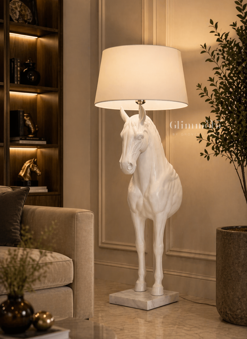 Equus (White) Sculptural Floor Lamp