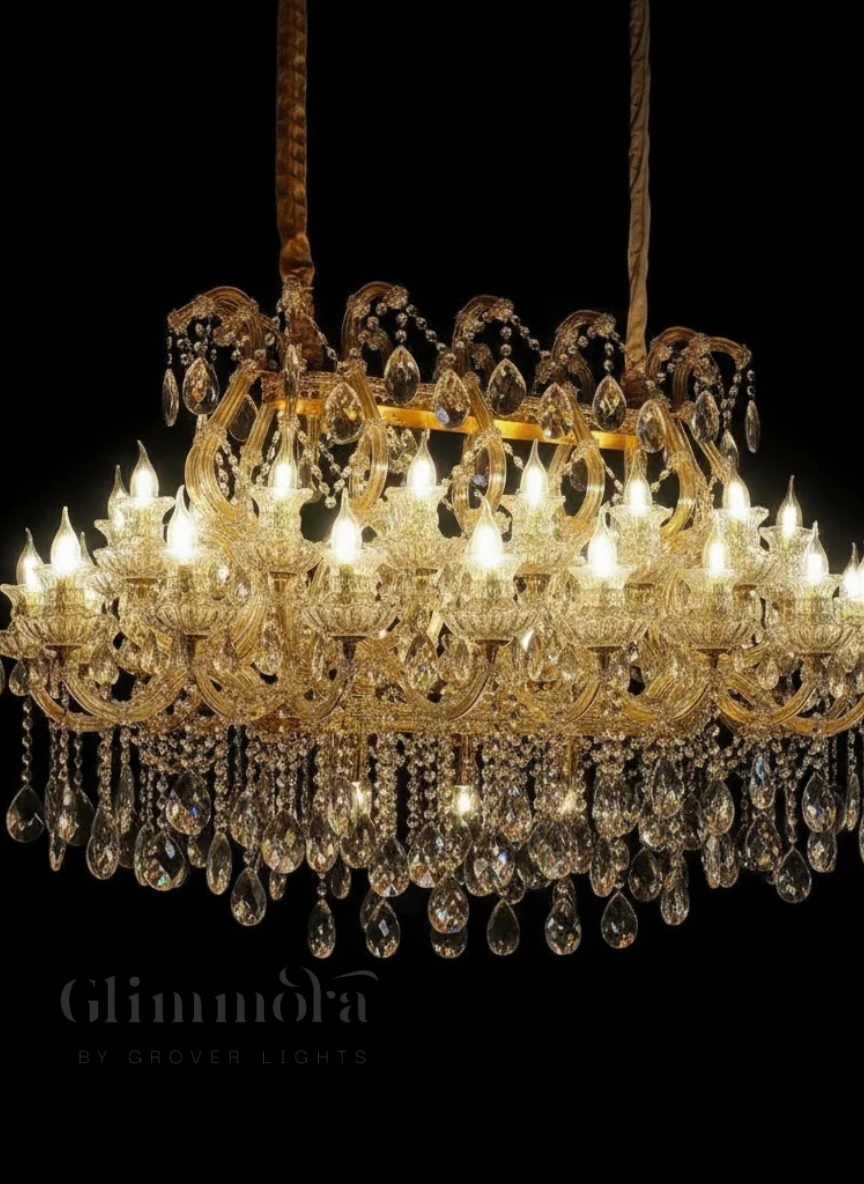 Crown of Monarchs (Gold) Crystal Chandelier