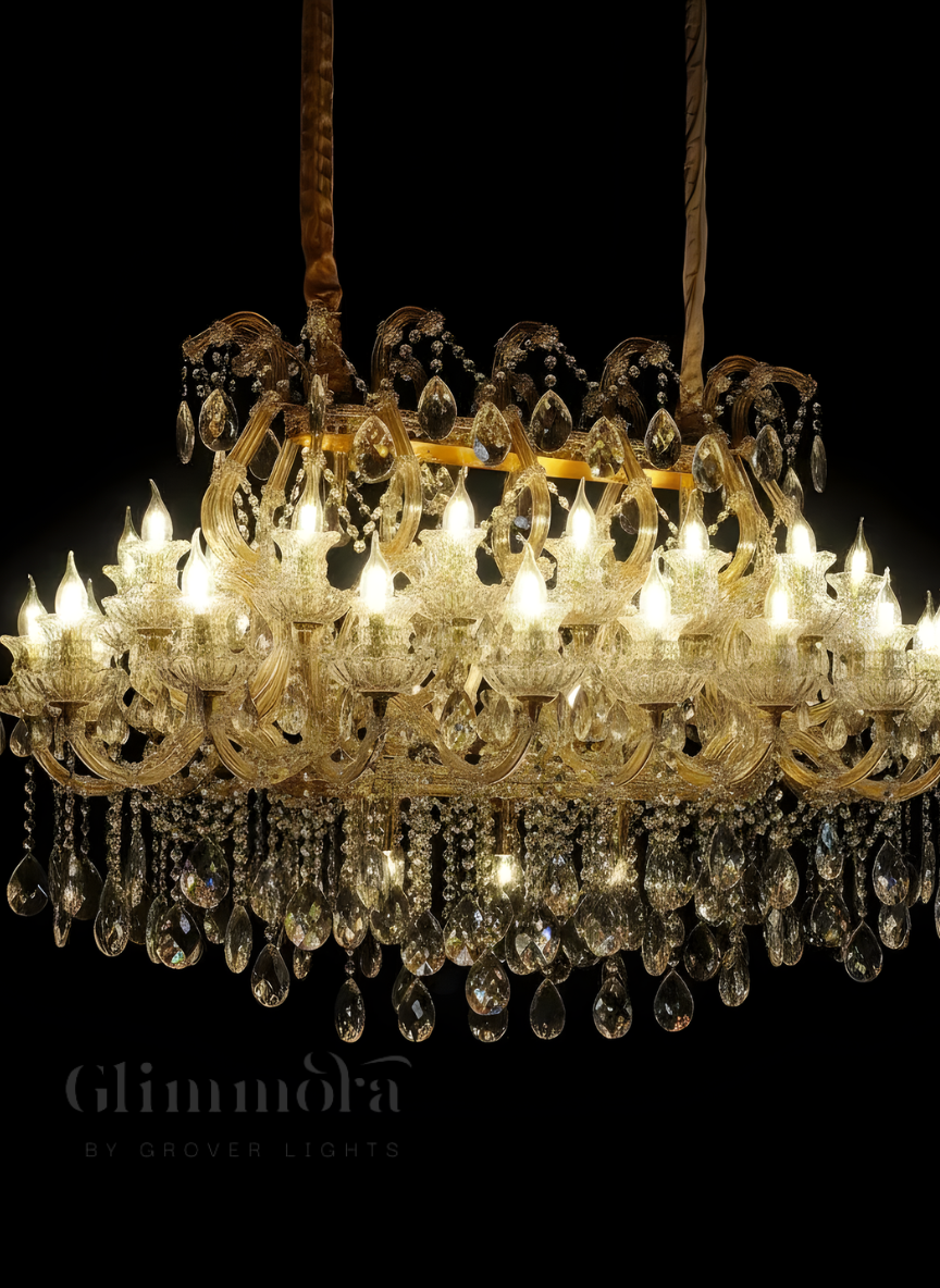 Crown of Monarchs (Gold) Crystal Chandelier