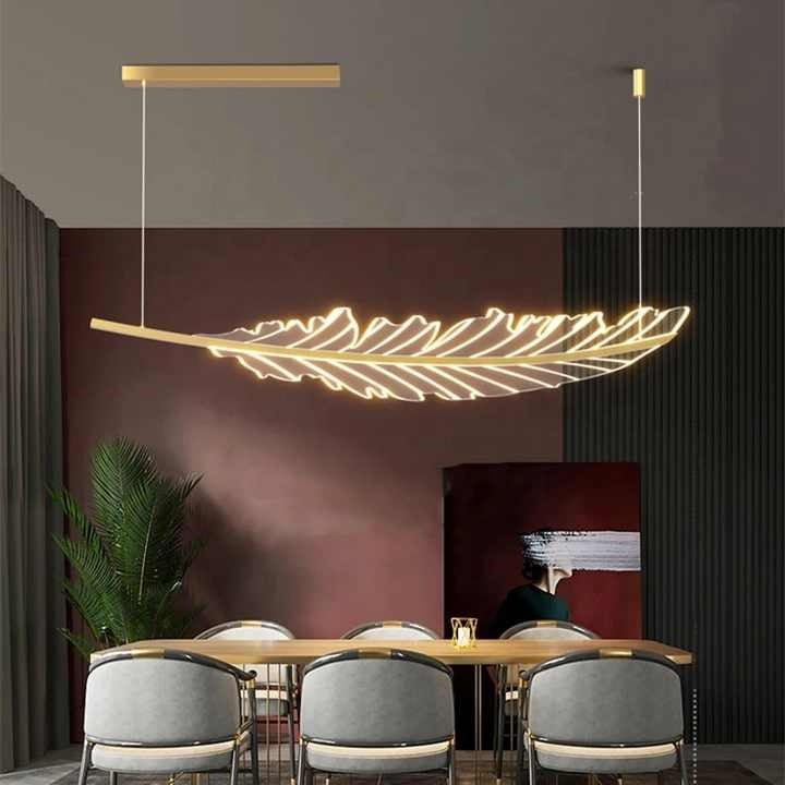 Modern Leaf-Shaped Chandelier