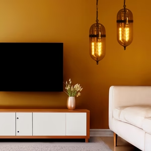 Gravity Amber Pendant Light