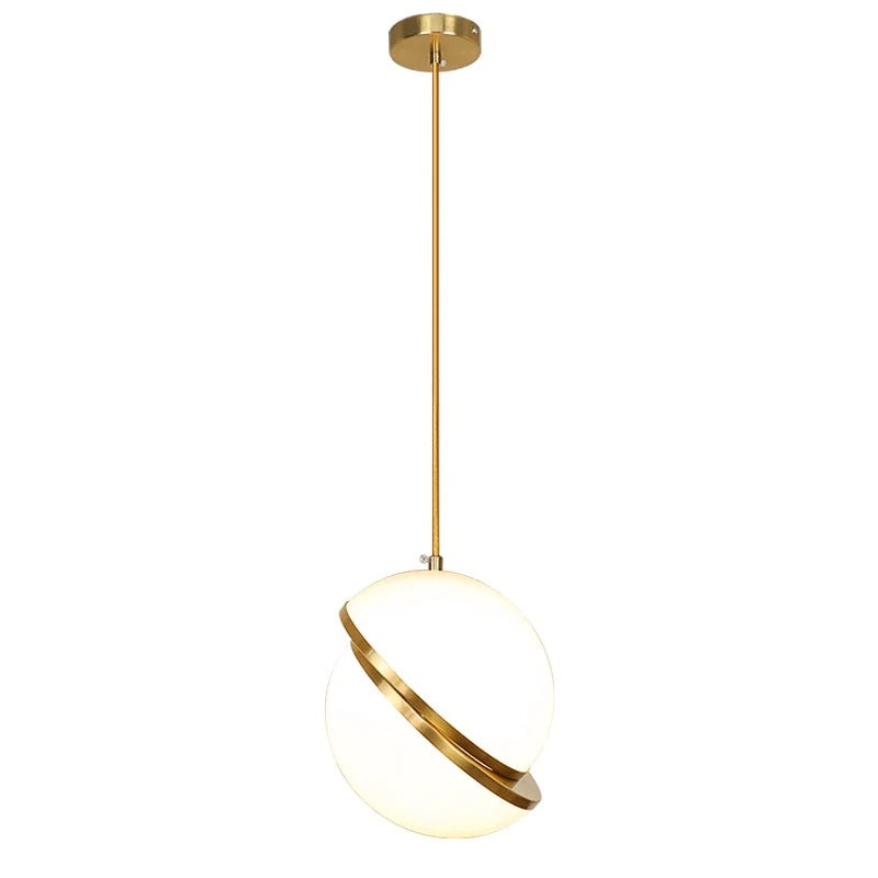 Cross Point Globe: Pendant Light (Gold)