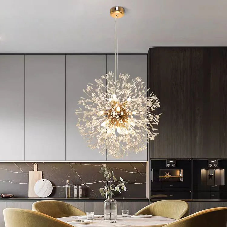 Reach the Stars (Spherical Golden) Chandelier 20 Inches Dia Hanging Light