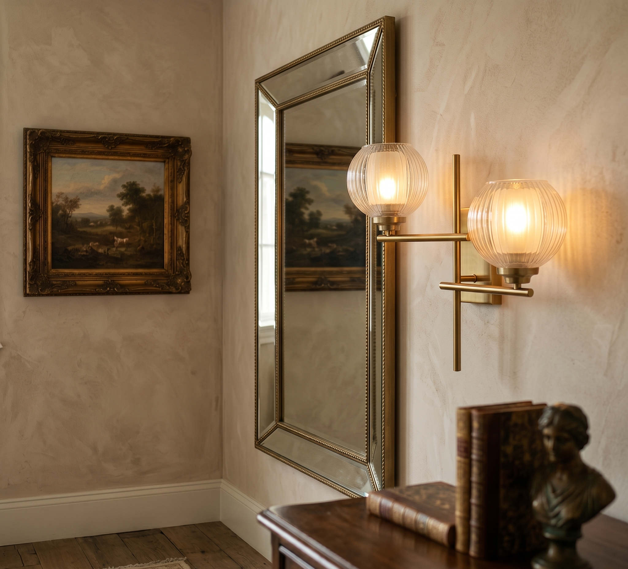 Globe & Geometry Wall Light