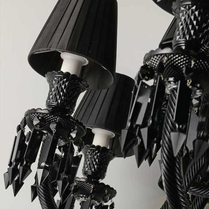 Luxury Black Crystal Chandelier
