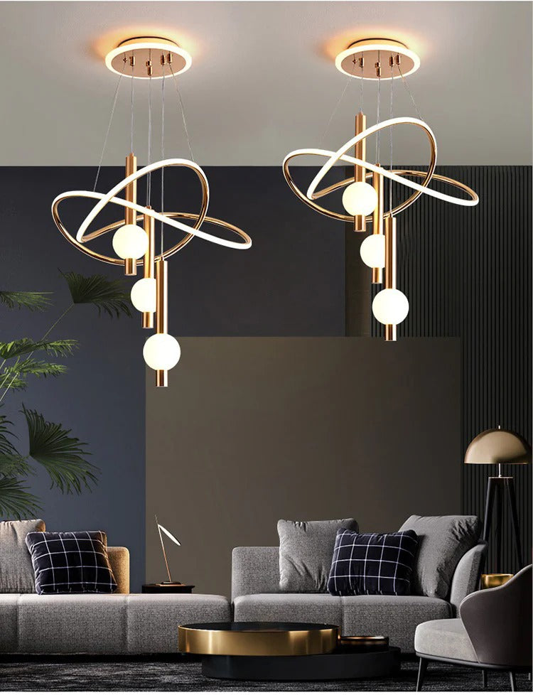 Graceful Curves Pendant Chandelier