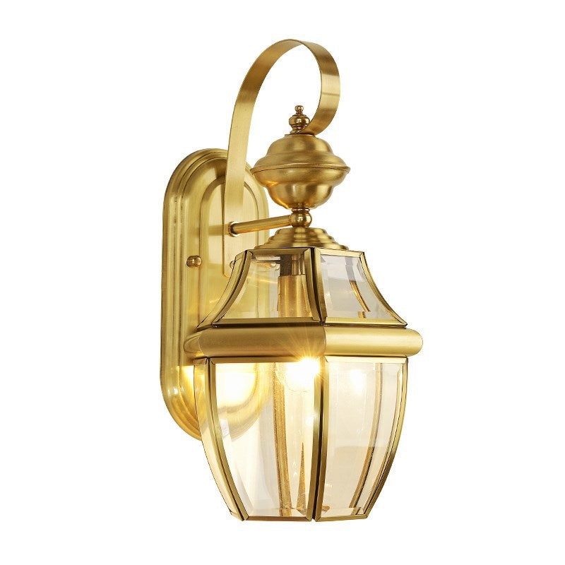 Gold Exterior Wall Light