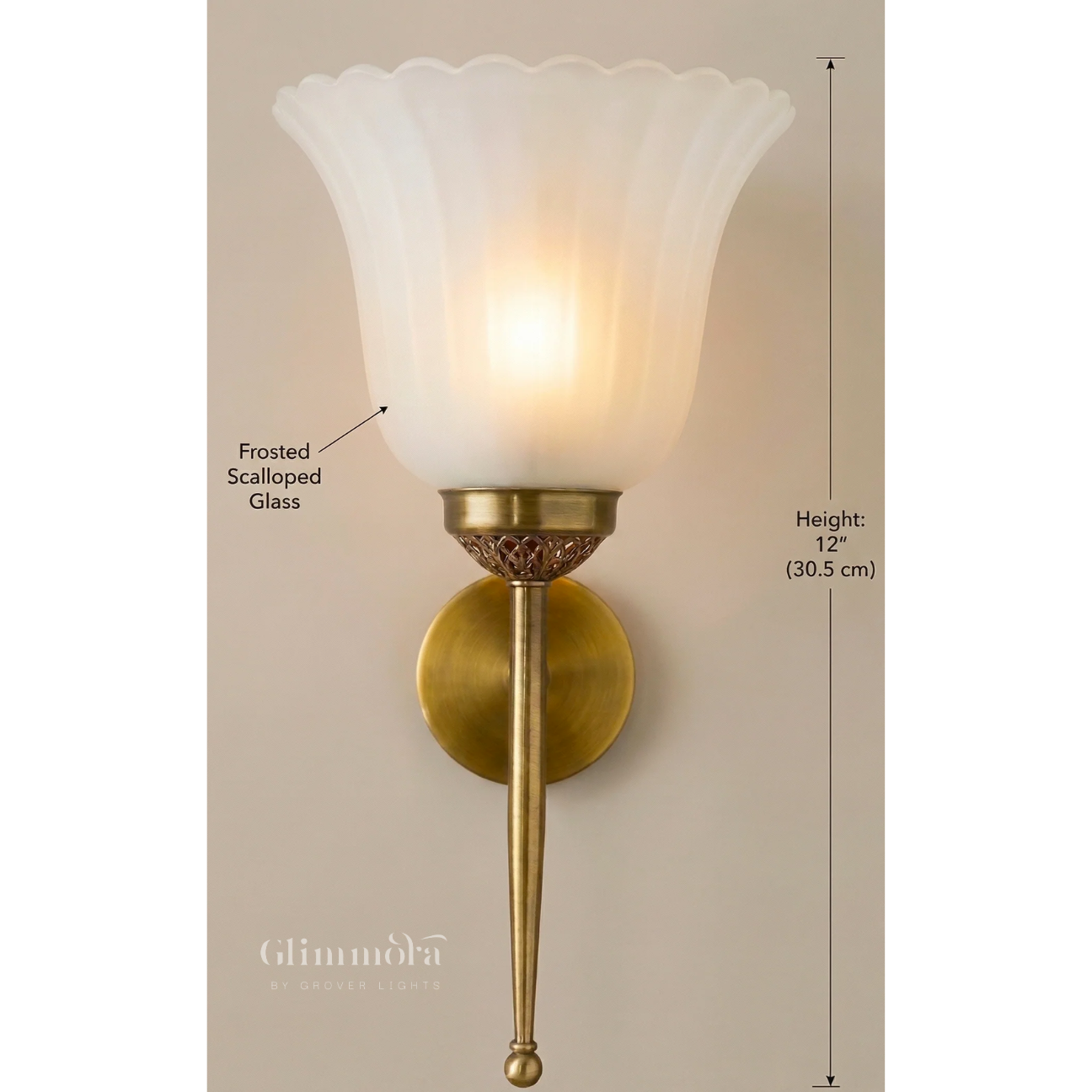 Amora Frosted (Glass) Wall Light