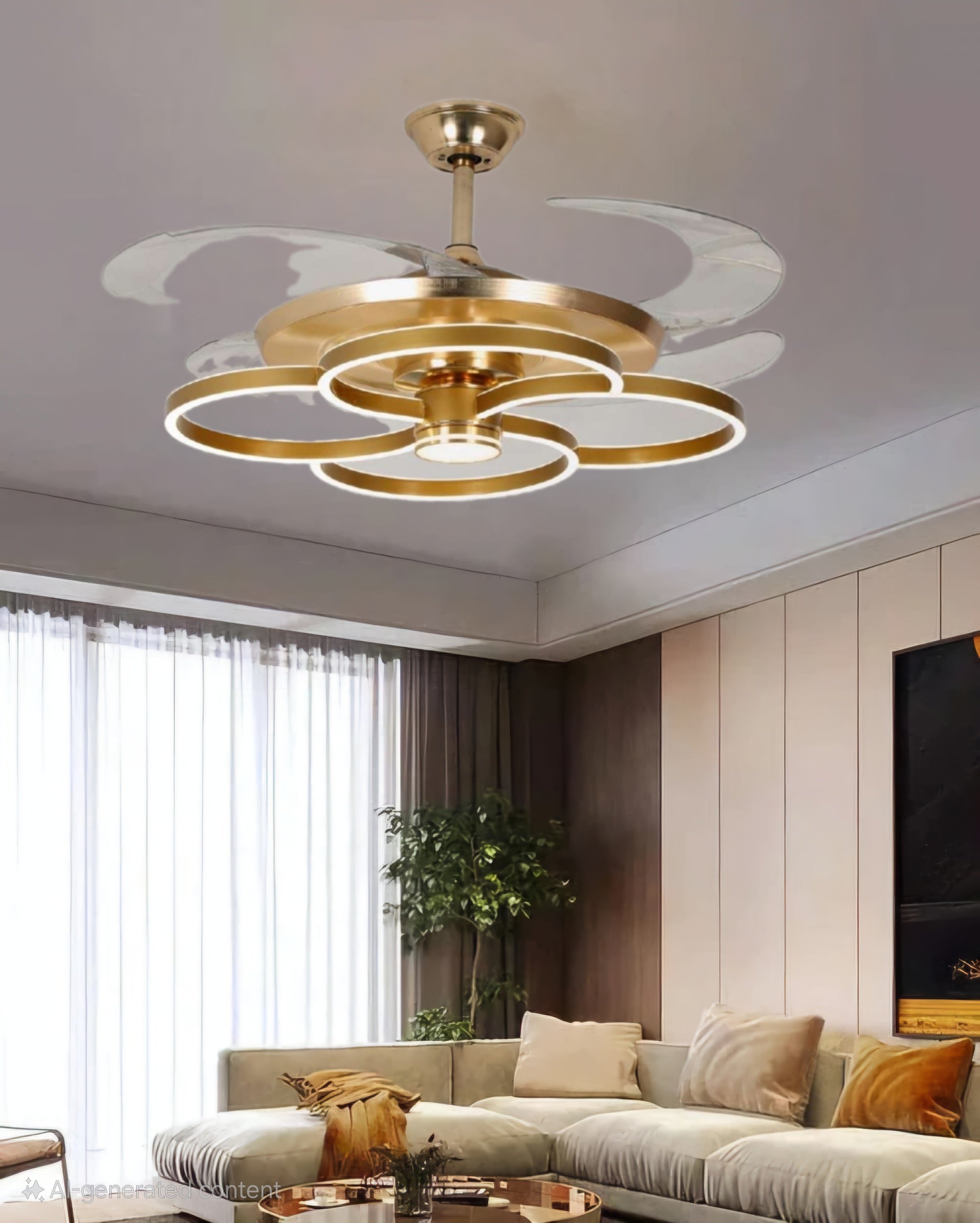 Whisper Arc Retractable Ceiling Fan 2.0