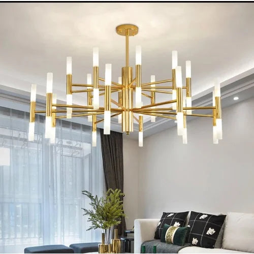 Willow Whisper Chandelier (Gold)