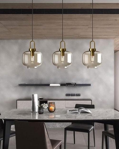 Glass Dome Pendant Light - 1 Light