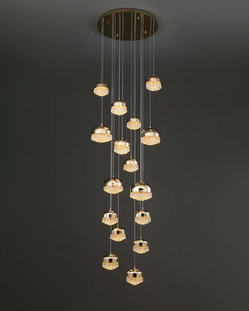 Crystal Staircase Pendant Light