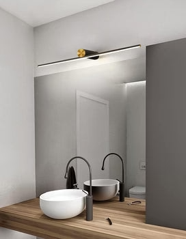 Modern Black Golden Body LED Mirror Light