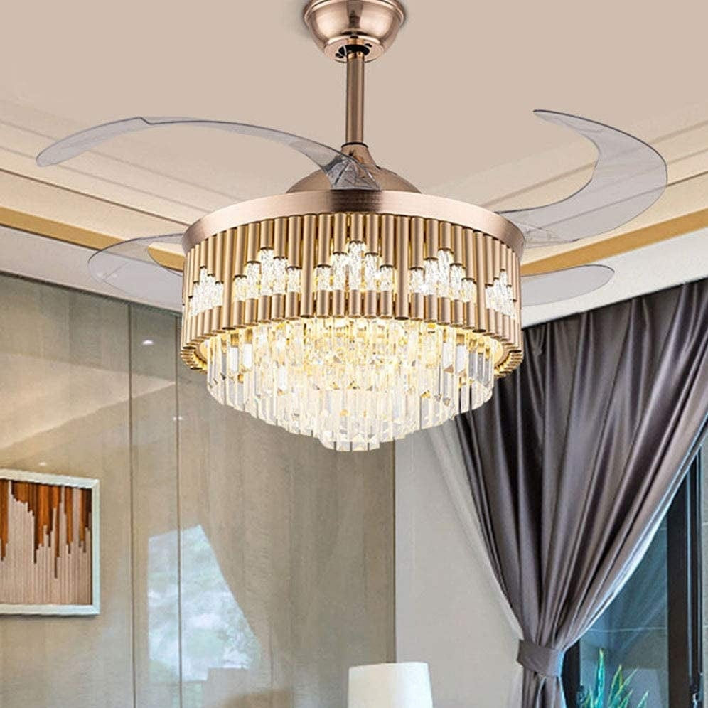 Luxurious Crystal Ceiling Fan