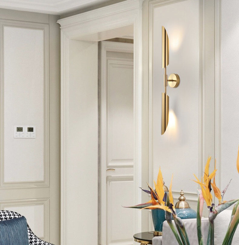 Calm Glow: Peaceful Life (Gold) Wall Light