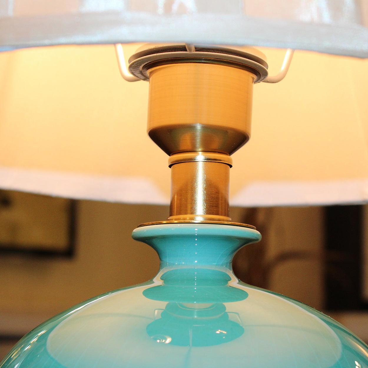 Aquatic Dreams (Sea Green, Ceramic) Table Lamp