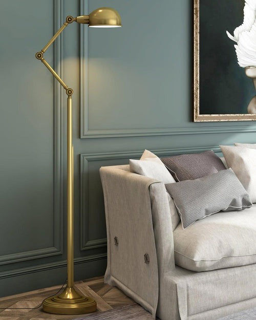 Vintage Iron Adjustable Floor Lamp