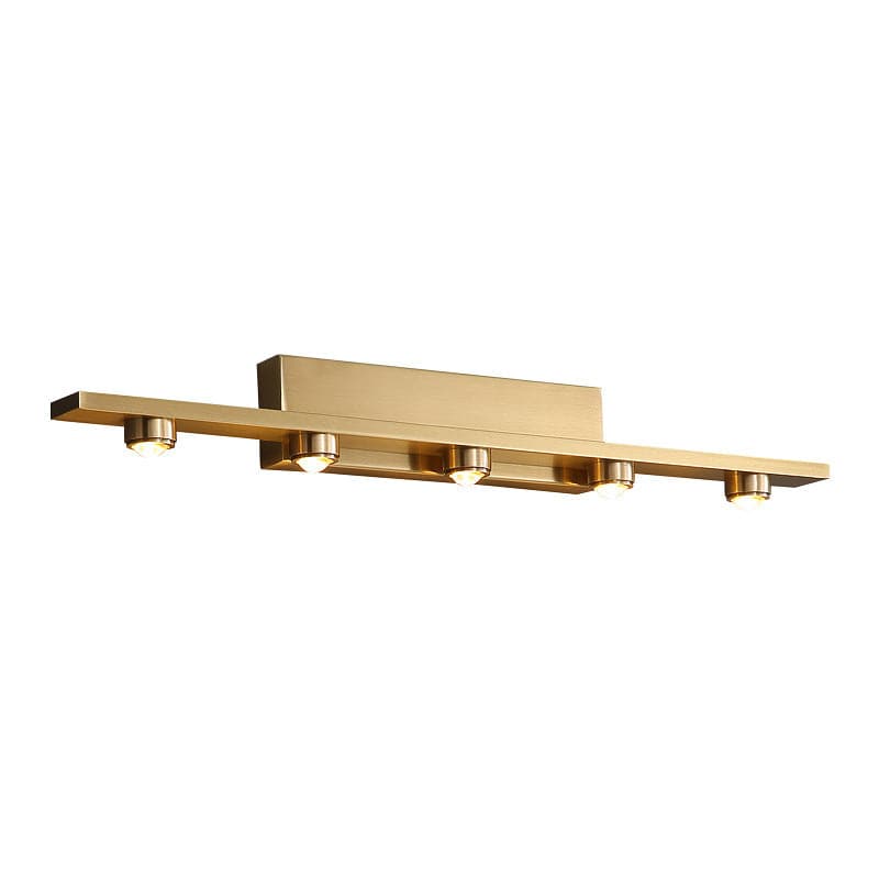 (Original Big Size) "5 LED Wall Light with Gold Finish, Ideal for Mirror, Picture, or Vanity Lighting"