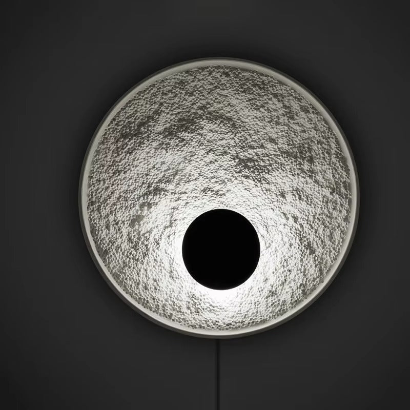 Loft Resin Art Circle Wall Light