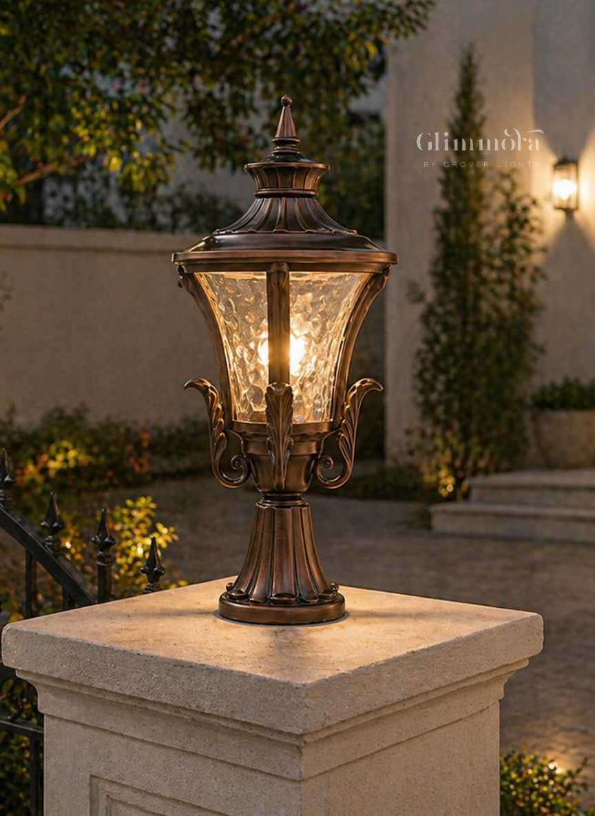 Classic Bronze Outdoor Pillar Lantern