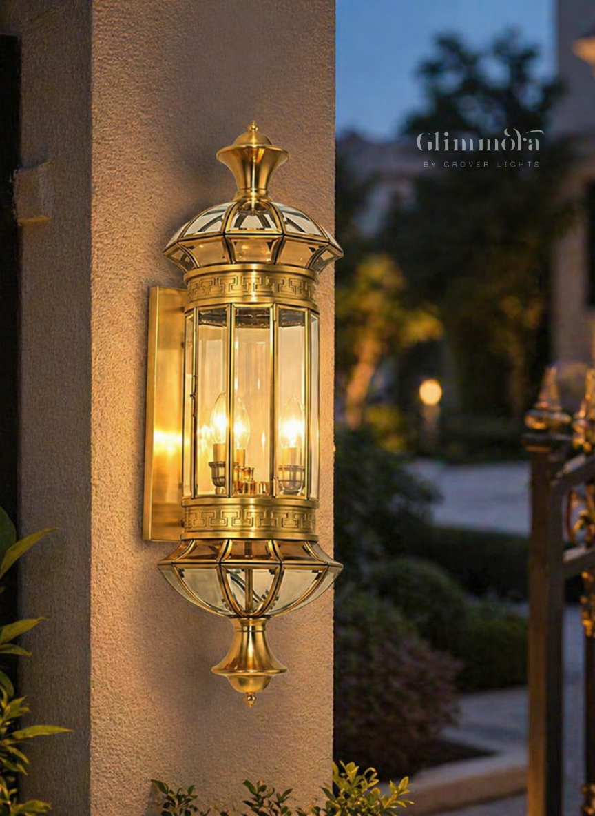 Imperial Brass Lantern Wall Sconce