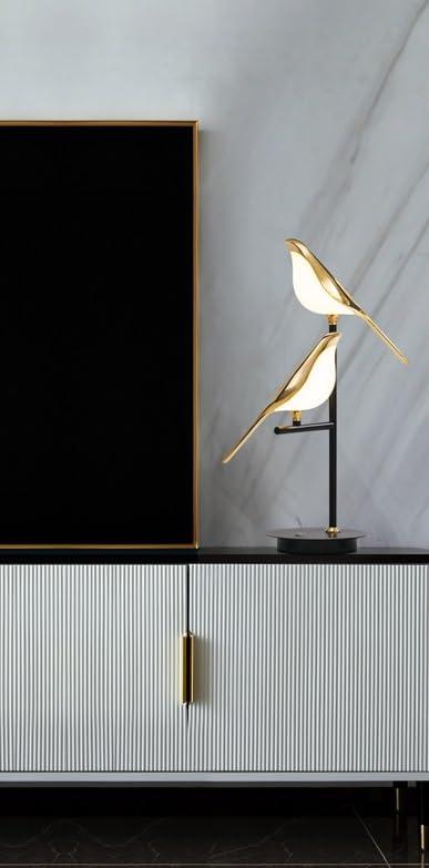 Optimistic Bird Pair Illuminating Light