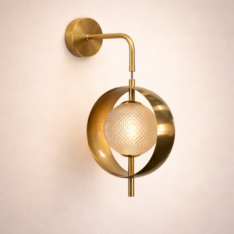 Modern Gold Ring Wall Light