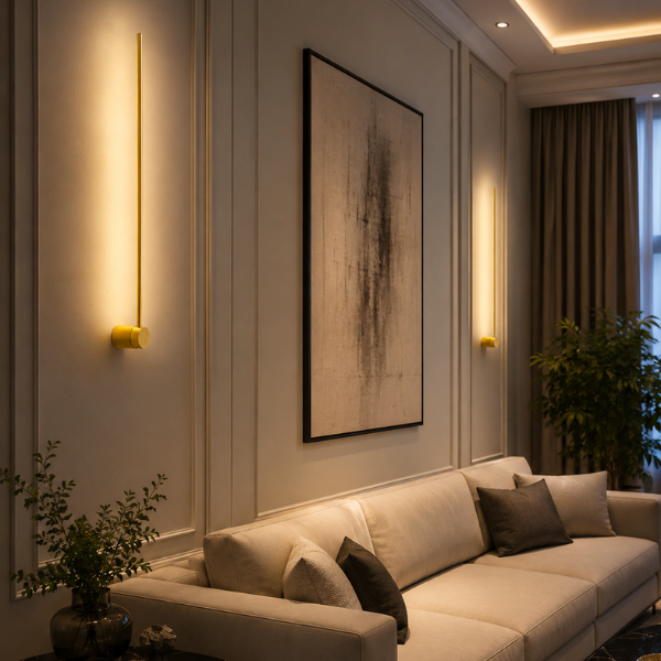 Sleek Long Bar Wall Lamp for Living Room, Bedroom & Hallway