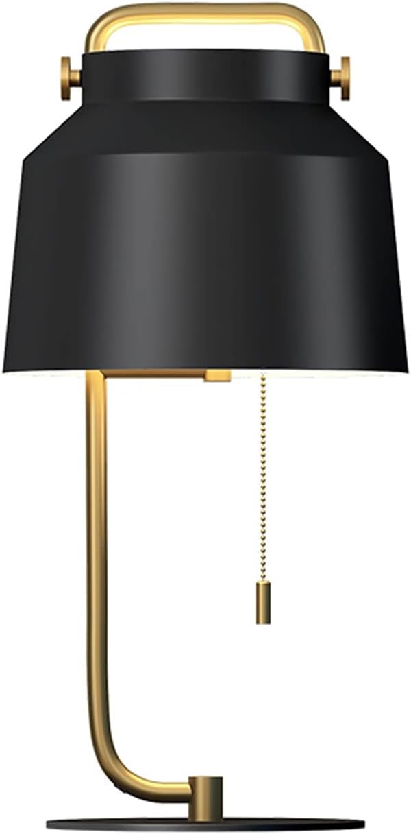 Desk Console Table Lamp With Black Color Shade